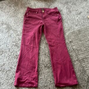 IMAN -Bootcut - Burgundy Pants size 12 Average